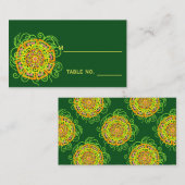 Eine Zitrusfrüchte-Blume Moderne Rustikale Blüte Platzkarte (Vorne/Hinten)