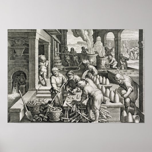 Eine Zuckermühle und die Zuckererzeugung Poster (Vorne)