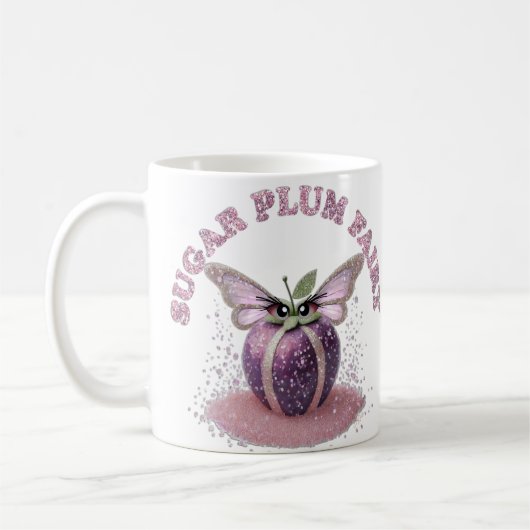 Eine Zuckerpflaumenfee Kaffeetasse (Links)