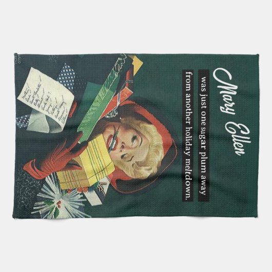 Eine Zuckerplatte weg von einer anderen Urlaubssün Geschirrtuch (Horizontal)