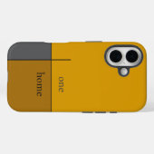 eine Zuhause, goldbraune abstrakte moderne Kunst Case-Mate iPhone Hülle (Rückseite (Horizontal))