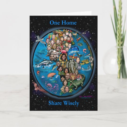 Eine Zuhause Share klug Karte (Vorderseite)