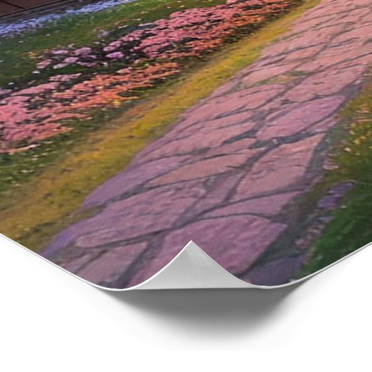 Eine Zuhause unter den Blüten Poster (Ecke)