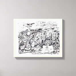 Eine Zuhause zum Spazierengehen Leinwanddruck