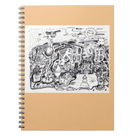 Eine Zuhause zum Spazierengehen Notizblock