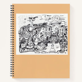 Eine Zuhause zum Spazierengehen Notizblock