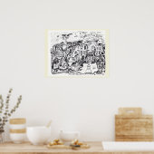 Eine Zuhause zum Spazierengehen Poster (Küche)