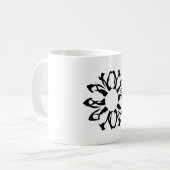 Einelement-Blumenmuster-Tasse Kaffeetasse (Vorderseite Links)