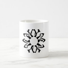 Einelement-Blumenmuster-Tasse Kaffeetasse