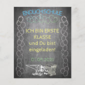 Einelkarte zur Einschulung (Vorderseite)