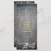 Einelkarte zur Einschulung (Vorne/Hinten)