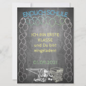 Einelkarte zur Einschulung (Vorderseite)