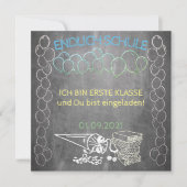 Einelkarte zur Einschulung (Vorderseite)