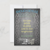 Einelkarte zur Einschulung (Vorderseite)