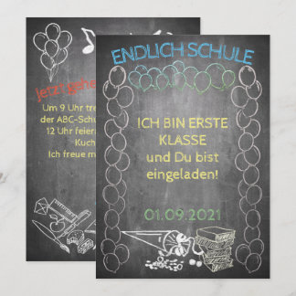 Einelkarte zur Einschulung