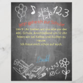 Einelkarte zur Einschulung (Rückseite)