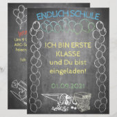 Einelkarte zur Einschulung (Vorne/Hinten)