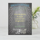 Einelkarte zur Einschulung (Stehend Vorderseite)