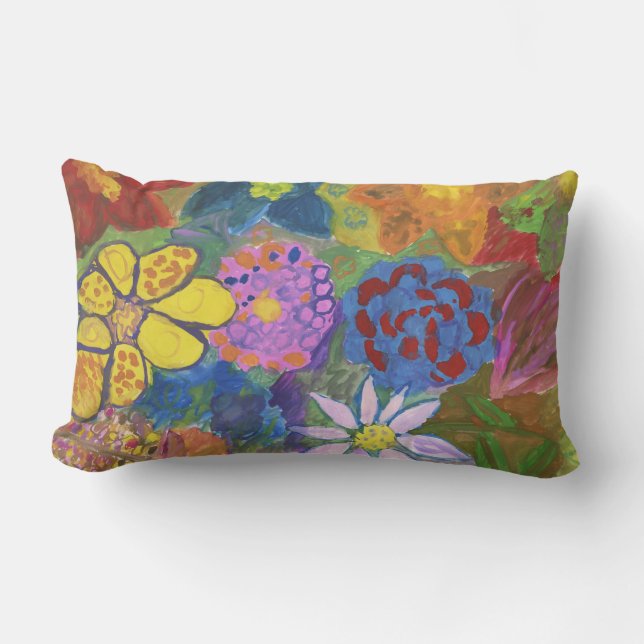 einem Blumenpiloten Lendenkissen (Vorderseite)