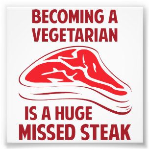 Einem Vegetarier zu stehen ist ein enormes Fotodruck