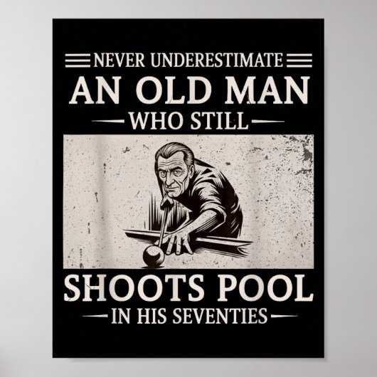 Einen alten Mann unterschätzen, der in den Siebzig Poster (Vorne)