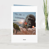 einen Apfel mit einem Gorilla teilen, Karte (Rückseite)