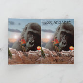 einen Apfel mit einem Gorilla teilen, Karte (Innenseite)