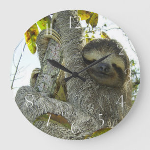 Einen Baum hinauf Große Wanduhr