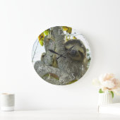 Einen Baum hinaufziehen Große Wanduhr (Zuhause)