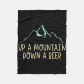 Einen Berg hinunter zu einem Bier-Wanderfreund — Fleecedecke (Vorderseite)