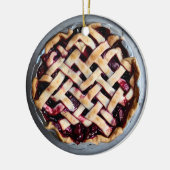 Einen Berry Merry Xmas wünschen | Funny Food Puff Keramik Ornament (Links)