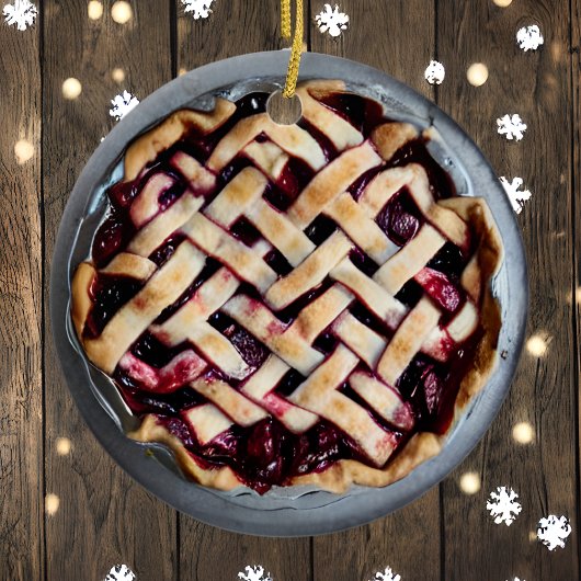 Einen Berry Merry Xmas wünschen | Funny Food Puff Keramik Ornament