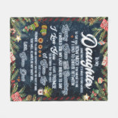 einen Brief an meine Tochter aus dem Vater persona Fleecedecke (Vorderseite (Horizontal))