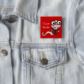 Einen Buchmonat lesen: Ich Liebe Bücher Button (Beispiel)