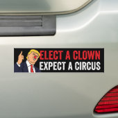 Einen Clown wählen, der einen Zirkus gegen Trump e Autoaufkleber (Auf Auto)