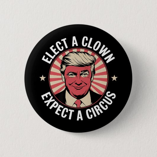 Einen Clown wählen, von dem erwartet wird, dass ei Button (Vorderseite)