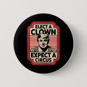 Einen Clown wählen, von dem erwartet wird, dass ei Button
