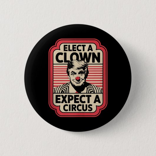 Einen Clown wählen, von dem erwartet wird, dass ei Button (Vorderseite)