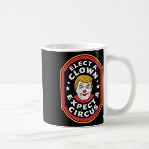 Einen Clown wählen, von dem erwartet wird, dass ei Kaffeetasse