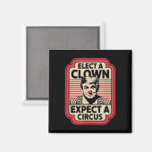 Einen Clown wählen, von dem erwartet wird, dass ei Magnet (Vorderseite/Rückseite)