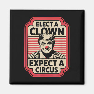 Einen Clown wählen, von dem erwartet wird, dass ei Magnet