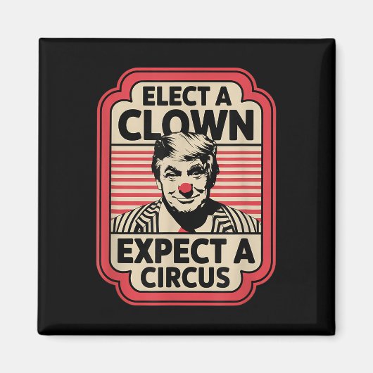 Einen Clown wählen, von dem erwartet wird, dass ei Magnet (Vorne)