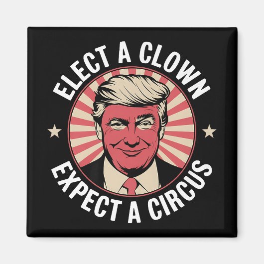 Einen Clown wählen, von dem erwartet wird, dass ei Magnet (Vorne)