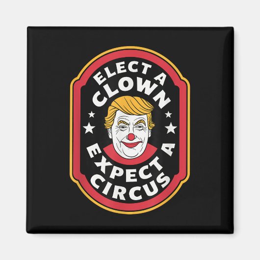Einen Clown wählen, von dem erwartet wird, dass ei Magnet (Vorne)