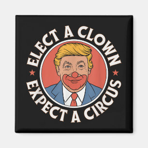 Einen Clown wählen, von dem erwartet wird, dass ei Magnet
