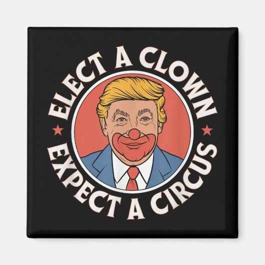 Einen Clown wählen, von dem erwartet wird, dass ei Magnet (Vorne)