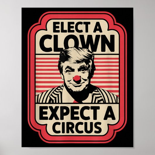 Einen Clown wählen, von dem erwartet wird, dass ei Poster (Vorne)