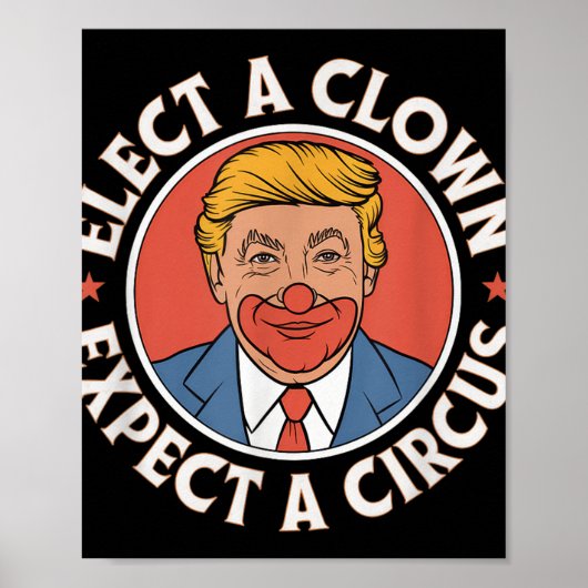Einen Clown wählen, von dem erwartet wird, dass ei Poster (Vorne)