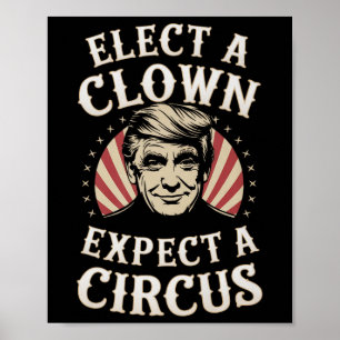 Einen Clown wählen, von dem erwartet wird, dass ei Poster