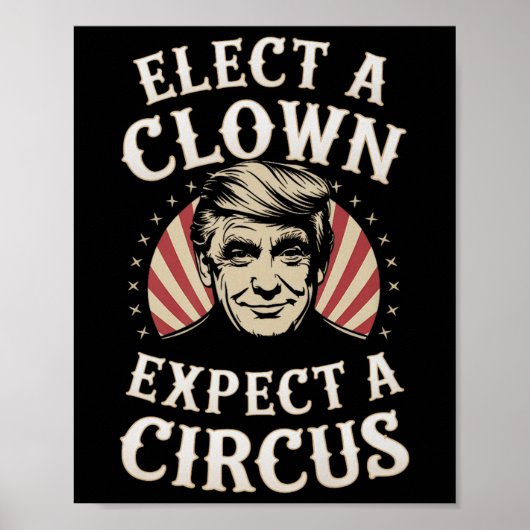 Einen Clown wählen, von dem erwartet wird, dass ei Poster (Vorne)